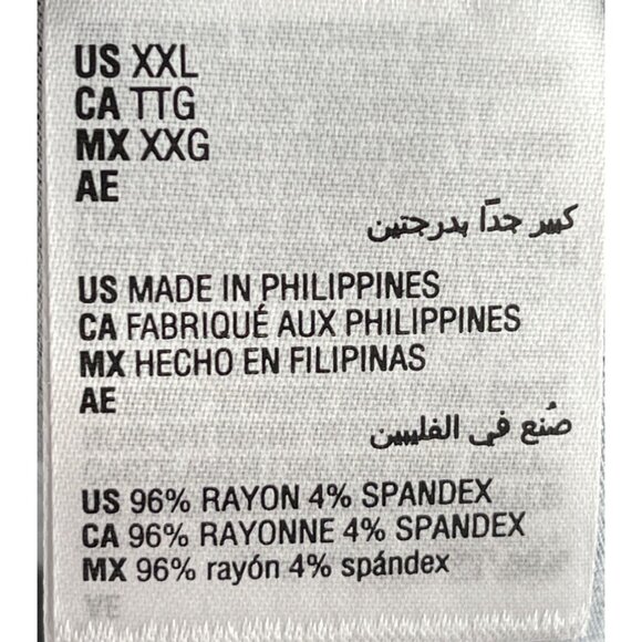 Style & Co. XXL Shirring Top Blue Paisley Design Rayon & Spandex Blend - Picture 10 of 10